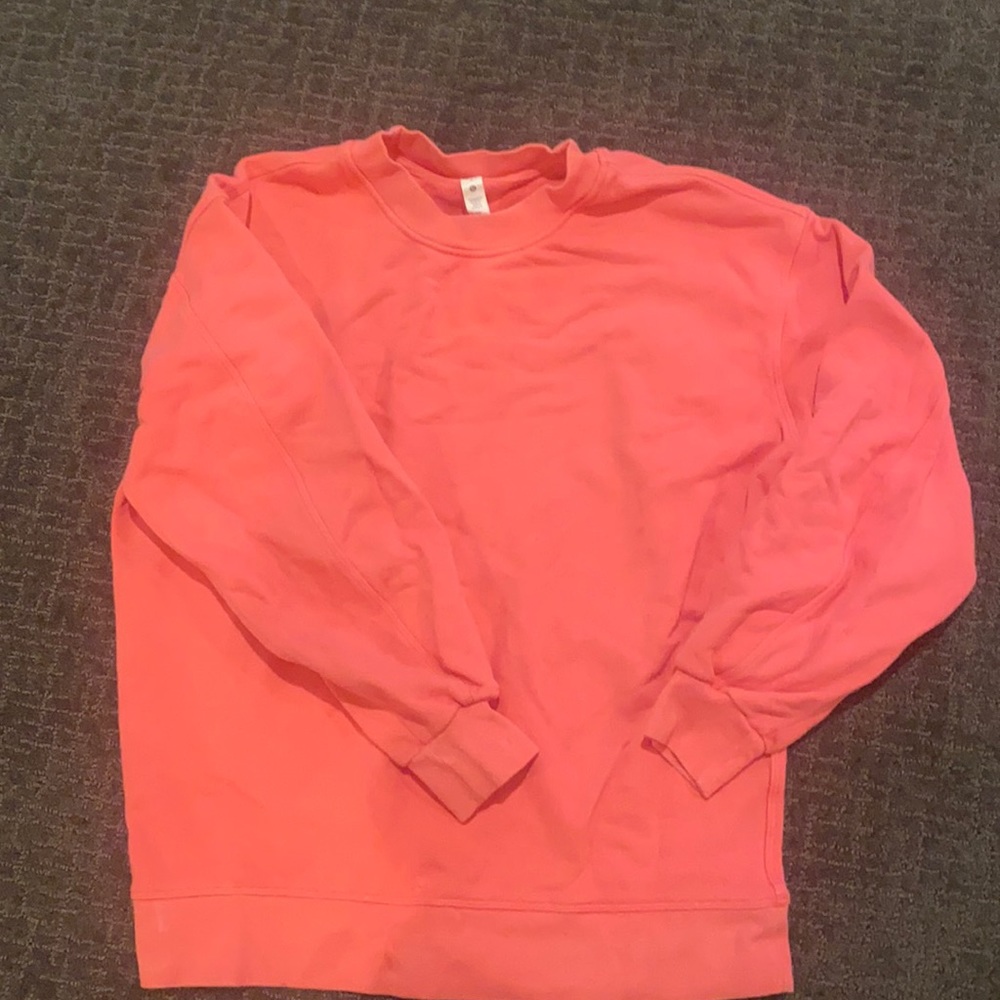 Lululemon coral oversized crew